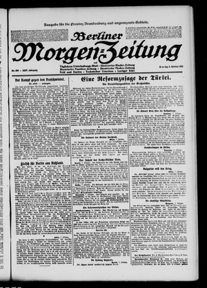 Berliner Morgen-Zeitung vom 08.10.1912