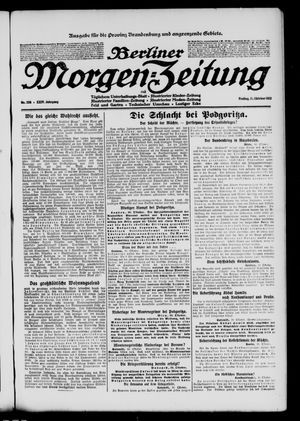 Berliner Morgen-Zeitung vom 11.10.1912