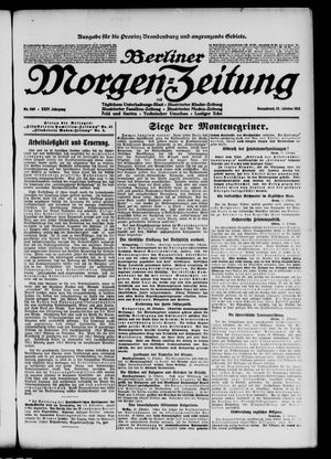 Berliner Morgen-Zeitung vom 12.10.1912