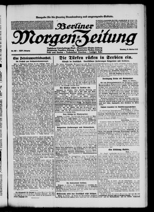 Berliner Morgen-Zeitung vom 15.10.1912