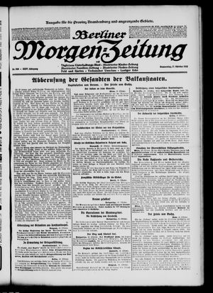 Berliner Morgen-Zeitung vom 17.10.1912