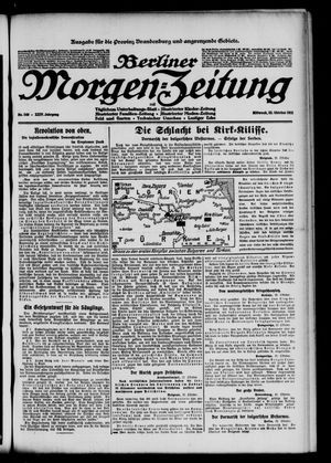 Berliner Morgen-Zeitung vom 23.10.1912