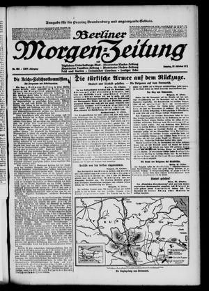 Berliner Morgen-Zeitung vom 27.10.1912