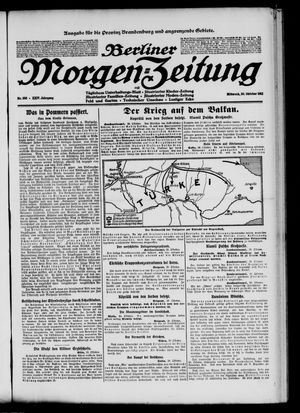 Berliner Morgen-Zeitung vom 30.10.1912