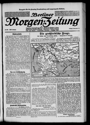 Berliner Morgen-Zeitung vom 08.11.1912