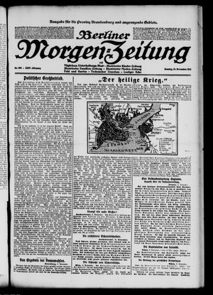 Berliner Morgen-Zeitung vom 10.11.1912