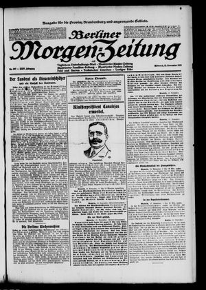 Berliner Morgen-Zeitung vom 13.11.1912