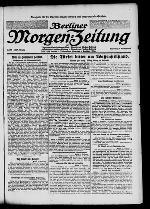 Berliner Morgen-Zeitung vom 14.11.1912