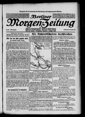 Berliner Morgen-Zeitung vom 16.11.1912