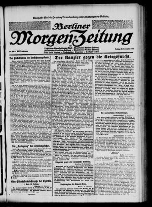 Berliner Morgen-Zeitung vom 29.11.1912