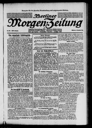 Berliner Morgen-Zeitung on Dec 4, 1912
