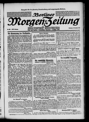 Berliner Morgen-Zeitung vom 10.12.1912