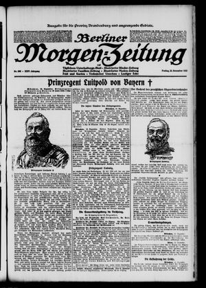 Berliner Morgen-Zeitung vom 13.12.1912