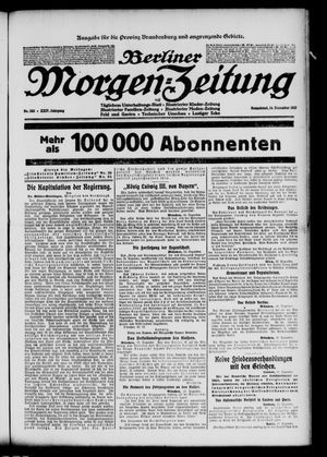 Berliner Morgen-Zeitung vom 14.12.1912