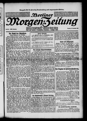 Berliner Morgen-Zeitung vom 15.12.1912