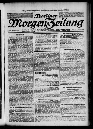Berliner Morgen-Zeitung vom 18.12.1912