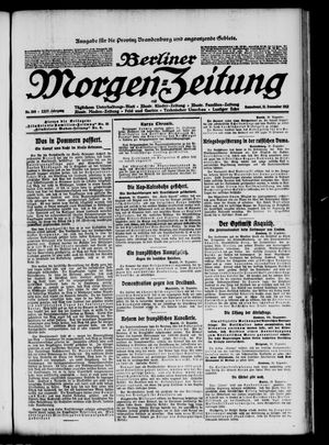 Berliner Morgen-Zeitung vom 21.12.1912