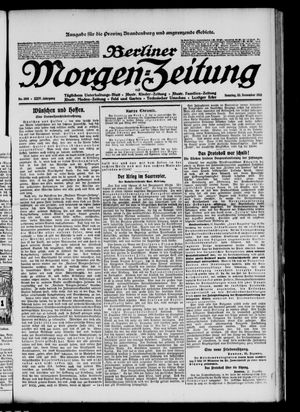 Berliner Morgen-Zeitung vom 22.12.1912