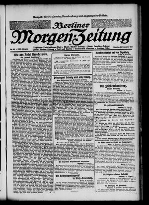 Berliner Morgen-Zeitung vom 24.12.1912