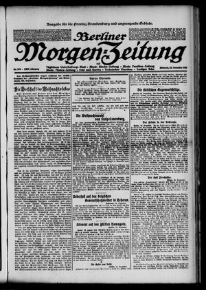 Berliner Morgen-Zeitung vom 25.12.1912