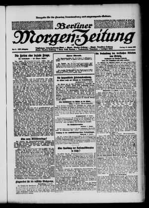 Berliner Morgen-Zeitung vom 10.01.1913