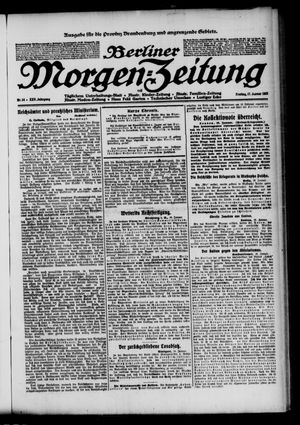 Berliner Morgen-Zeitung vom 17.01.1913