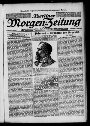 Berliner Morgen-Zeitung vom 18.01.1913