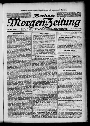Berliner Morgen-Zeitung vom 19.01.1913