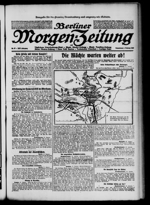 Berliner Morgenzeitung vom 01.02.1913