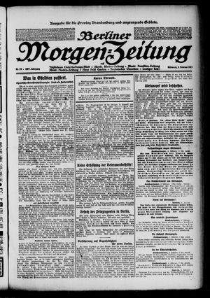 Berliner Morgen-Zeitung vom 05.02.1913