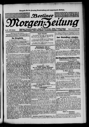 Berliner Morgen-Zeitung on Feb 8, 1913