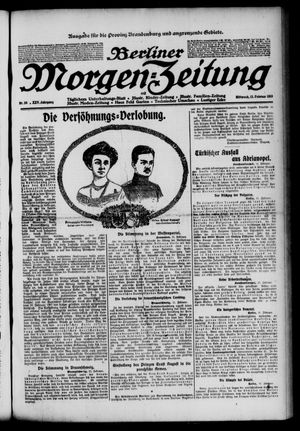 Berliner Morgenzeitung vom 12.02.1913