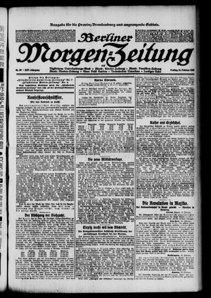Berliner Morgenzeitung vom 14.02.1913