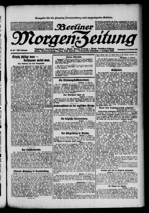 Berliner Morgenzeitung on Feb 15, 1913