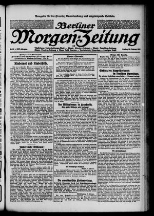 Berliner Morgen-Zeitung vom 28.02.1913
