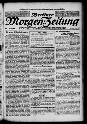 Berliner Morgenzeitung vom 05.03.1913