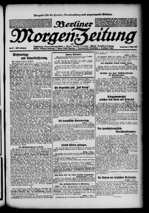 Berliner Morgenzeitung vom 08.03.1913