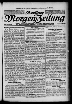 Berliner Morgenzeitung vom 15.03.1913
