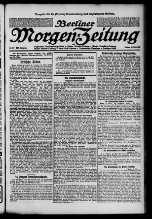 Berliner Morgenzeitung vom 21.03.1913