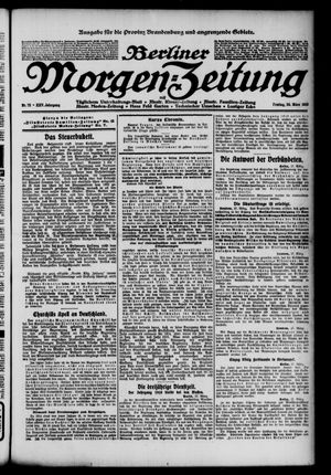Berliner Morgenzeitung vom 28.03.1913