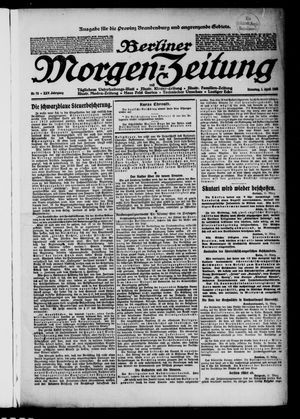 Berliner Morgenzeitung vom 01.04.1913