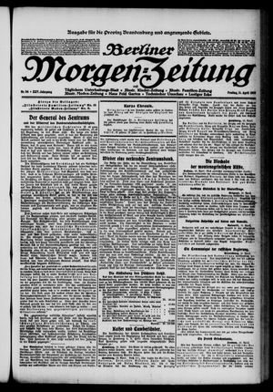 Berliner Morgenzeitung vom 11.04.1913