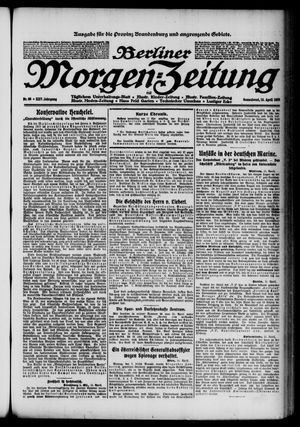 Berliner Morgenzeitung vom 12.04.1913