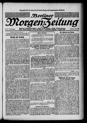 Berliner Morgen-Zeitung vom 18.04.1913