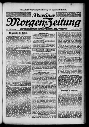 Berliner Morgen-Zeitung on Apr 19, 1913