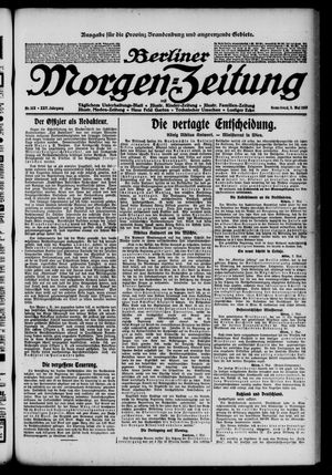 Berliner Morgen-Zeitung vom 03.05.1913