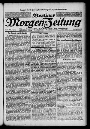 Berliner Morgen-Zeitung vom 04.05.1913