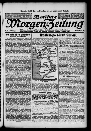 Berliner Morgen-Zeitung vom 06.05.1913