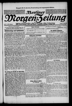 Berliner Morgen-Zeitung vom 09.05.1913