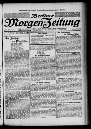 Berliner Morgen-Zeitung vom 11.05.1913